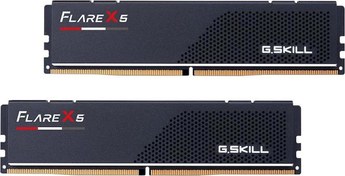 Resim GSKILL F5-5600J3636D32GX2-FX5 64GB (2x32GB) Flare X5 5600MHz CL36 DDR5 AMD EXPO Siyah Dual Kit Ram GSkill