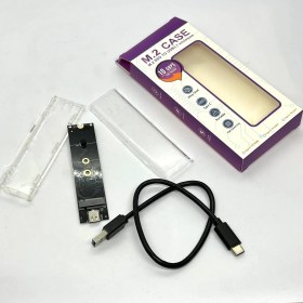 Resim Aogo Yeni Tip Işıklı Vidasız Nvme Kutu M.2 Nvme SSD Harddisk Kutusu Usb3.1 Type-C Gen2 10GBPS M-Key SSD Usb-C 