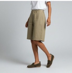 Resim Ne&ve Shoes Haki Süet Hakiki Deri Astarsız Esnek Kadın Günlük Şık Ve Rahat Loafer 