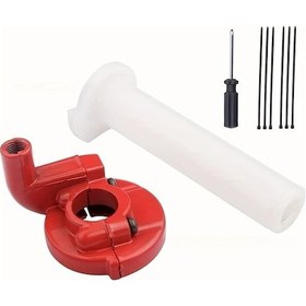 Resim Hightower Beyaz Kırmızı Honda Yamaha Crf Cqr Ct200 Atv 50cc-250c Gaz Kumanda Kolu Seti 