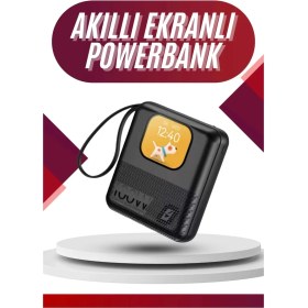 Resim Enseb Akıllı Powerbank 10.000 MAH 4 Çıkışlı Taşınabilir Dijital Göstergeli 