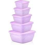 Resim 5li Kare Plastik Badya Leğen Iç Içe Set Mini 