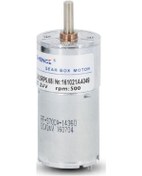 Resim 24v 500rpm Zga25-370 Redüktörlü Dc Motor Metal Dişli Yüksek Tork Kuvvet 25mm Robot Oyuncak 