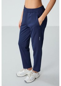 Resim Tommy Life İndigo Kapüşonlu Gizli Cep Detaylı Standart Kalıp Kadın Eşofman Takımı - 95306 Indıgo 
