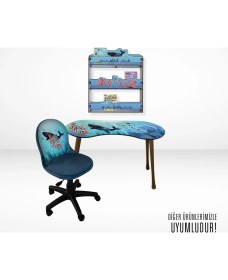 Resim Popcorn Kids Scuba Üçlü Duvar Rafı 