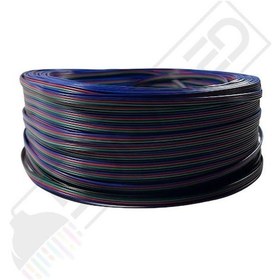 Resim Rgb Kablo 4 Lü Şerit Led Kablosu 4x0.22 Kalaylı %100 Bakır 100m 