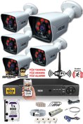 Resim IDS 5 Kameralı Set - 5mp Sony Lensli Fullhd Gece Görüşlü Güvenlik Kamerası Sistemi - 2021-set5-1tb 