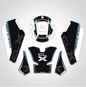 Resim Redline Grafik Cf Moto 250 Cl X Siyah Mavi Tank Pad Set 