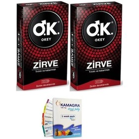 Resim Okey Zirve Prezervatif 10'lu x 2 + Kamagra Jelly 