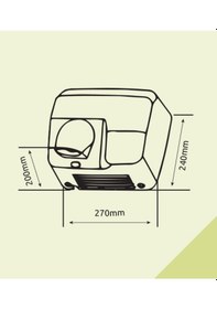Resim Omnipazar Xinda Gsq250 Fotoselli El Kurutma Makinası 2500 W Paslanmaz Çelik 