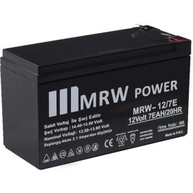 Resim Mrw Akü 12V 7A (15X6.5X9.5CM) 