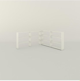 Resim Kenzlife Kitaplık Süper Ga 180 160 19 Byz 6 Katlı 2 Bölme Çift Bölme Opsiyonlu Ofis Mutfak Banyo Dolabı Arkalıksız Çok Renkli 