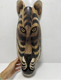 Resim Ahşap Kaplan Maske 50 Cm 