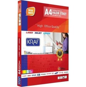 Resim KRAF LASER ETIKET 2021 63x38 (21x100=2100) 