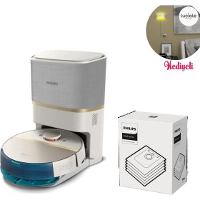 Resim Philips Premium 7000 Serisi 5000PA Emiş Gücü 180DK Kullanım Istasyonlu Robot Süpürge 