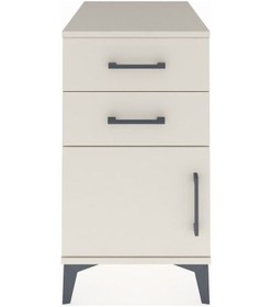 Resim Kronos Komodin Tek Raflı 2 Çekmeceli Tek Kapaklı 44x59x80 Aytaşı-aytaşı Aytası 
