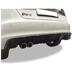 Resim Audi A3 Sd 8P Piona Black S3 Difüzör 2008 - 2013 Sol Çiftli 