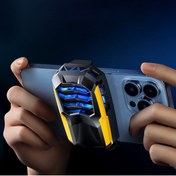 Resim Hoala Hoala RGB Işıklı Cep Telefon Sessiz Soğutma Fanı Radyatör Soğutucu İos Android Gaming Soğutucu 
