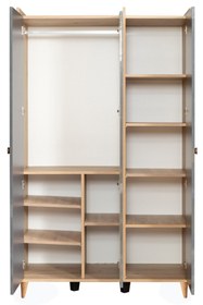 Resim Setay Tarz Genç Odası - 3 Kapılı Dolap, Karyola, Komodin, Şifonyer 