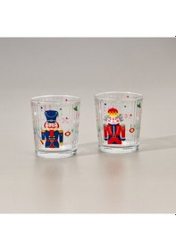 Resim Raklee Nutcracker 2'li Optik Meşrubat Bardağı - Renkli - 360 Ml 