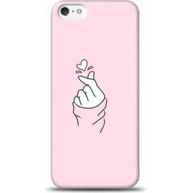 Resim Marselit iPhone 6 Plus Pembe Koleksiyon Kore Sevgi Işareti Tasarımlı Telefon Kılıfı-Pink8 