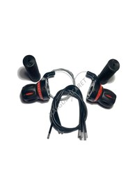 Resim Hsgl Bisiklet Vites Kolu Koldan Kırmızı 7x3 Rakamlı Beyaz - Mavi 