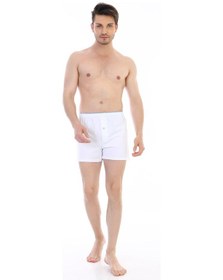 Resim Çift Kaplan Erkek Penye Beyaz Boxer 805 