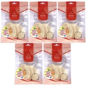Resim Derma Naturel Loofah Yüz Temizleme Peeling 5 Li Set 