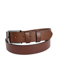 Resim Süzer Deri Taba Büyük Beden Hakiki Deri 4 Cm. Tokalı Düz Model Erkek Kemer - 411-battal 