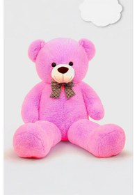 Resim Sevimli 90 Cm Peluş Ayı İle Pembe Konsept Romantik Peluş Ayıcık Buketi Fuşya 