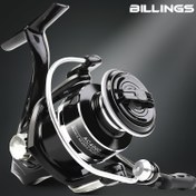 Resim BILLINGS AC 1000-7000 Serisi Döner Balıkçılık Makinesi, 5.2:1 Dişli Oranı, 9.98KG Maksimum Çekiş, Metal Kolu, Pürüzsüz Döküm, Ultra Dayanıklı, Tuzlu ve Tatlı Su Uyumlu, Balıkçılık Takımı ve Aksesuarları için Mükemmel 