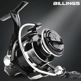 Resim BILLINGS AC 1000-7000 Serisi Döner Balıkçılık Makinesi, 5.2:1 Dişli Oranı, 9.98KG Maksimum Çekiş, Metal Kolu, Pürüzsüz Döküm, Ultra Dayanıklı, Tuzlu ve Tatlı Su Uyumlu, Balıkçılık Takımı ve Aksesuarları için Mükemmel 