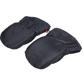 Resim Kışlık Polar Fleece Eldiven, Bebek Arabası Sürerken Isı Sağlar, İle Sabitlenir, Unisex Dışarı Aktiviteleri İçin 