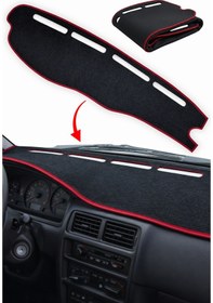 Resim Toyota Corolla Efsane Kasa (1992-1998) Uyumlu Torpido Koruma Halısı - Ön Gösterge Paneli Örtüsü 