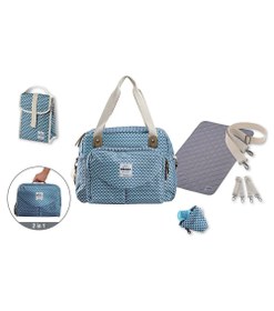 Resim Geneva II Bebek Bakım Çantası Playprint Mavi 44x26x30 cm 