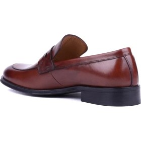 Resim Shoetyle Fosco - Hakiki Deri Taba Rengi Günlük Erkek Ayakkabı - 3203 