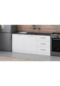 Resim Minar 180 Cm Mutfak Dolabı Beyaz 180-B1-Alt Modül Beyaz 