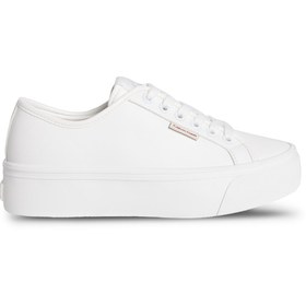 Resim Calvin Klein Vulc Flatform Lth Beyaz Kadın Sneaker 