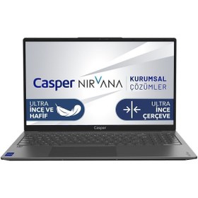 Resim Casper Nirvana X700.1245-BF00R-G-F Intel Core i5-12450H 16GB RAM 1TB NVME SSD Windows 11 Pro 