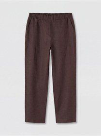 Resim LC Waikiki LCWAIKIKI Classic Beli Lastikli Kadın Keten Pantolon 