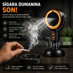 Resim Apricot Np-03 Taşınabilir Masaüstü Hava Temizleyici Dumansız Koku Giderici Kültablası 