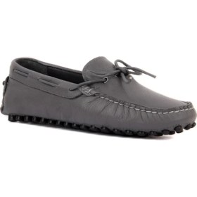 Resim Sail Laker's - Gri Deri Erkek Loafer 101-3791-11169 