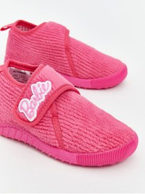 Resim LC Waikiki LCW STEPS Barbie Nakışlı Cırt Cırtlı Kız Bebek Panduf 