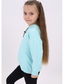 Resim Toontoy Kız Çocuk Sweatshirt Su Yeşili 