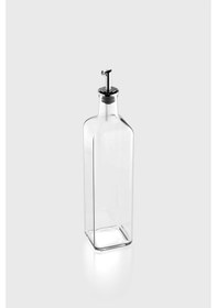 Resim Renga Voca 750 Ml Metal Kapaklı Tıpalı Cam Yağlık 151008 Gümüş 