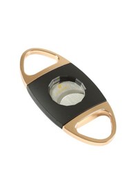 Resim Cohiba Siyah Rose Gold Metal Puro Makası Kesici - Trp7144 