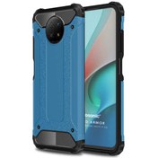 Resim Xiaomi Redmi Note 9 5g Kılıf Rugged Armor Mavi Microsonic