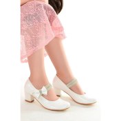 Resim Kiko 752 Rugan Günlük Kız Çocuk 4 cm Topuk Babet Ayakkabı 