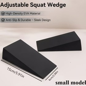Resim 2 adet Ayarlanabilir Kalça Kama ve Baldır Esneme Tahtası - Yüksek Yoğunluklu EVA Yoga Blokları - Karşılaştırmalı Eğitim, Bacak Gücü ve Dengesizlik - Dayanıklı Siyah Fitness Ekipmanı ile Pürüzsüz Yüzey ve Sağlam Yapı - Ağırlık Kaldırma, Rehab ve Derin Esneme için, Kalça Aksesuarları, Trikonasana Pozu Yardımı, Şık Tasarım, Dokulu Yüzey 