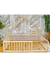 Resim Montessori Ahşap Karyola - Montessori Yatak - Montessori Karyola Opmont-16 90X190 cm 